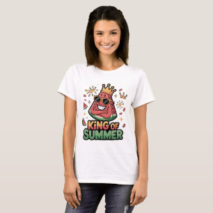 Rey Sandía de Verano Camiseta King T-Shirt Fresco