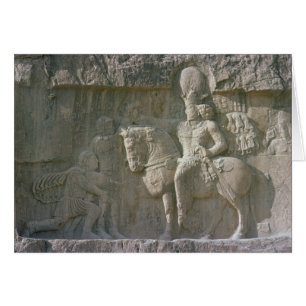 Rey Shapur I y valeriana Sassanian