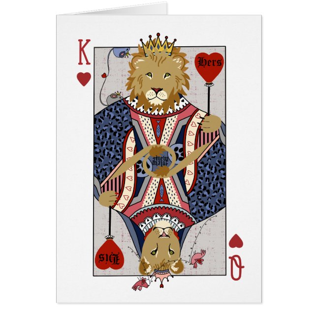 Rey y Reina de los Leones del Corazón - Azul (Frente)