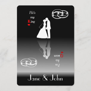 Rey y Reina SUS Tarjetas de Invitación de Boda