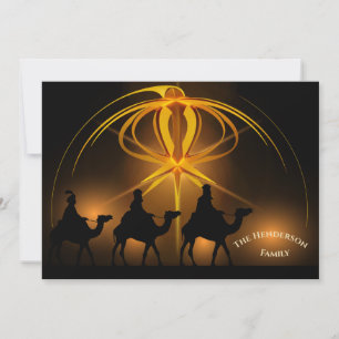 Reyes Magos de Navidad Oro Personalizado