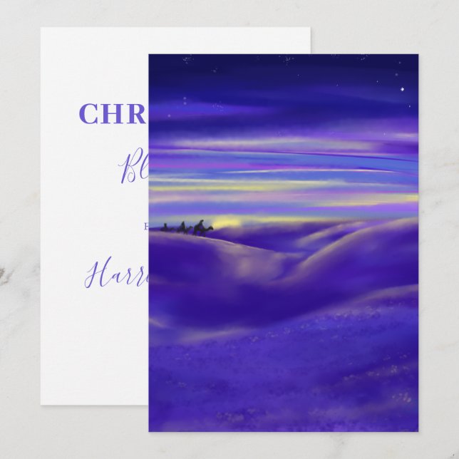 Reyes Magos Personalizados Acuarela Navidad (Anverso / Reverso)