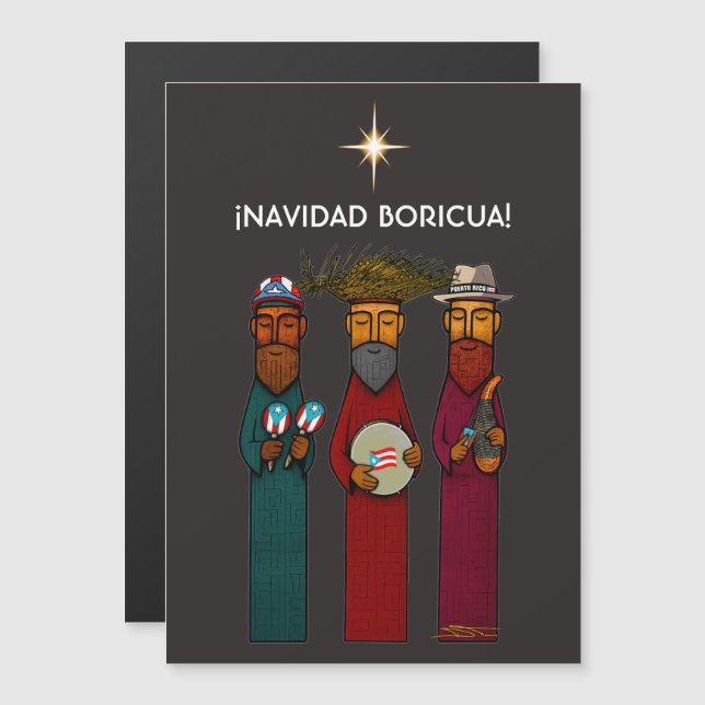 Reyes Magos puertorriqueños con Parranda Musical (Anverso/Reverso)