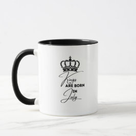 Reyes Nacen en Julio – Taza de Cumpleaños para Hom