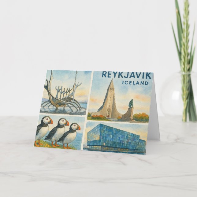 Reykjavik Islandia multivista  (Anverso)