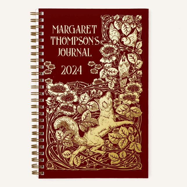 Reynard Fox Doted Journal, un viejo libro personal (Anverso)