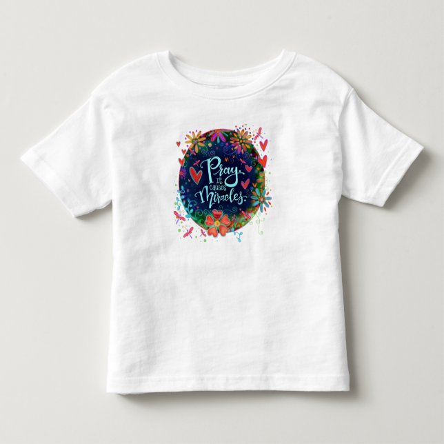 “Reza.  Causa Milagros” Playera Inspirivity (Anverso)