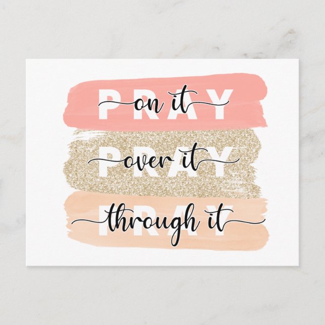 Reza Con Tarjeta Religiosa (Anverso)