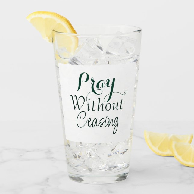 Reza la Biblia contra la Oración Cristiana Verde y (Anverso (hielo))