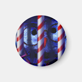 Rezagado del imán tras las rejas