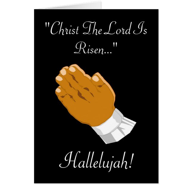 Rezando Manos Niño Cristo El Señor Se Levanta (Frente)