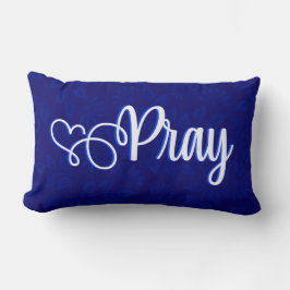 Rezar en azul - almohada lumbar