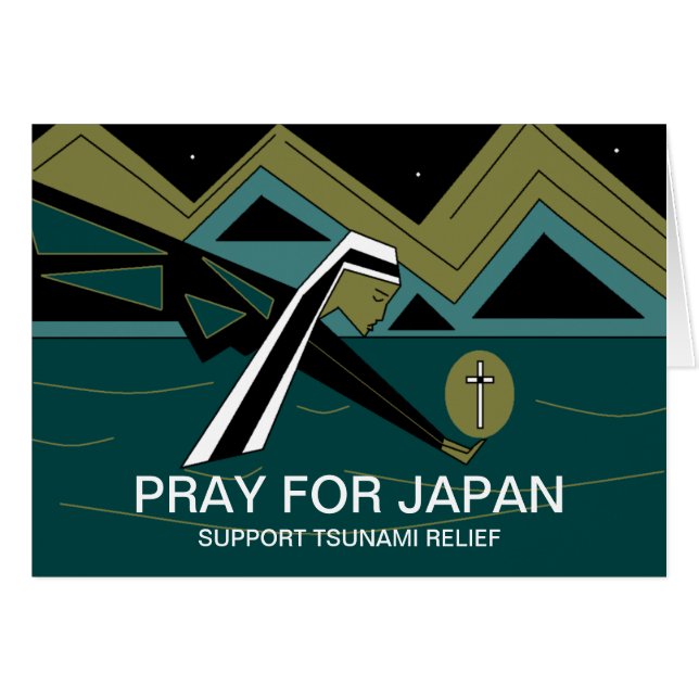 REZAR POR EL APOYO DE JAPÓN AL ALIVIO DEL TSUNAMI (Anverso (Horizontal))
