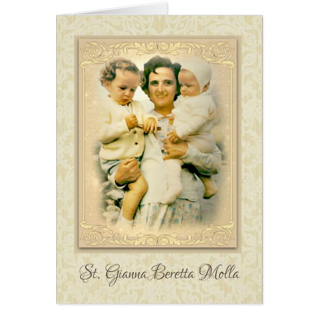 Rezo católico de la madre del St. Juana Beretta (Frente)