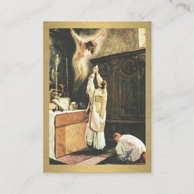 Rezo católico de las tarjetas santas de los (Anverso)