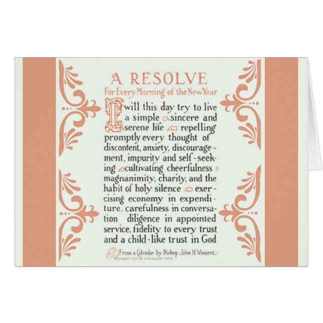 Rezo católico del Año Nuevo (Anverso (Horizontal))