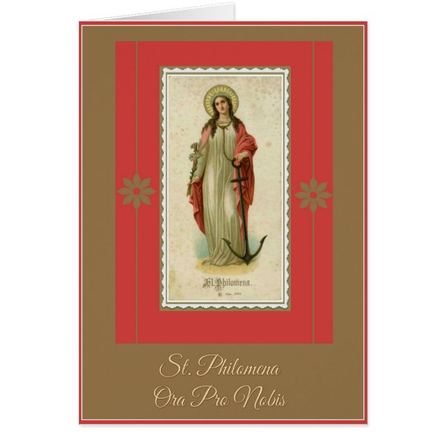 Rezo de la Virgen y del mártir del St. Philomena (Frente)