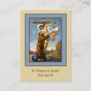 Rezo de St Francis de las tarjetas santas de