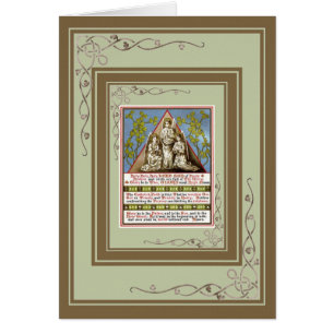 Rezo del católico del vintage