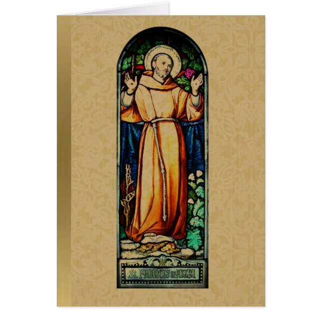 Rezo del vitral de los Franciscos de Asís del (Frente)