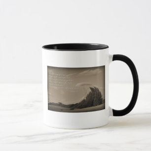 Rezo irlandés en una taza de café en regalo del