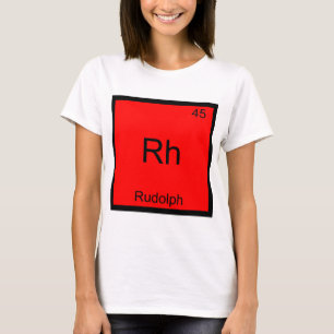 Rh - Camiseta divertida del símbolo del elemento q