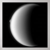 Rhea sale de la impresión de lienzo en Titan