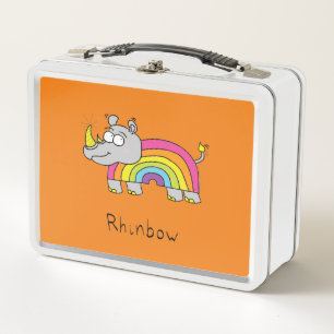 Rhinbow Rhino Rainbow Lunch Box Naranja