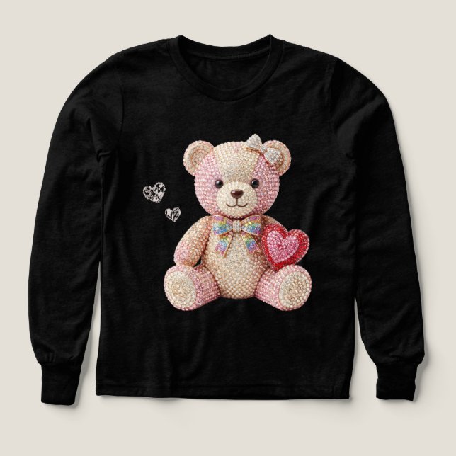 Rhinestone Valentine Bear  (Diseño frontal)