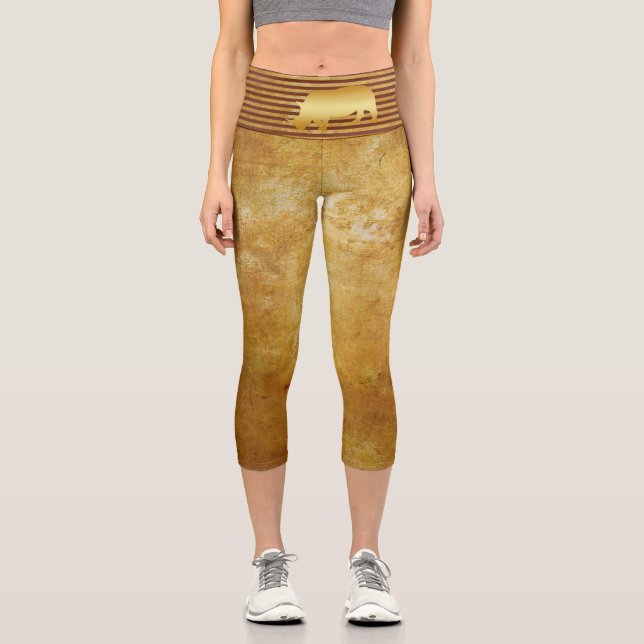 Rhino Gold Capri Leggings (Anverso)