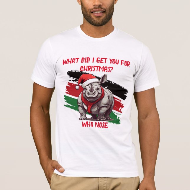 Rhino Navidades de camisetas de novedad (Anverso)