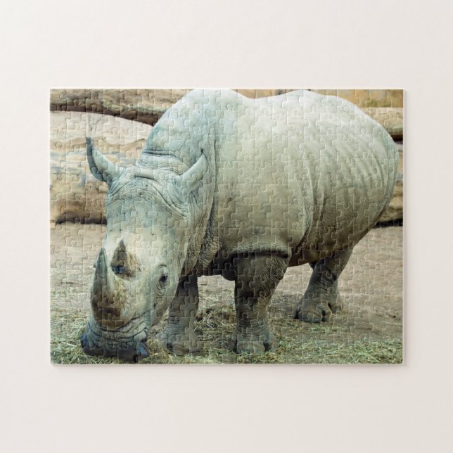 Rhinoceros Jigsaw rompecabezas (Horizontal)