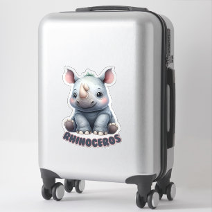 RHINOCEROS - PEGATINA DE NURSERY