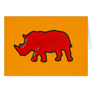 rhinocerus de áfrica roja