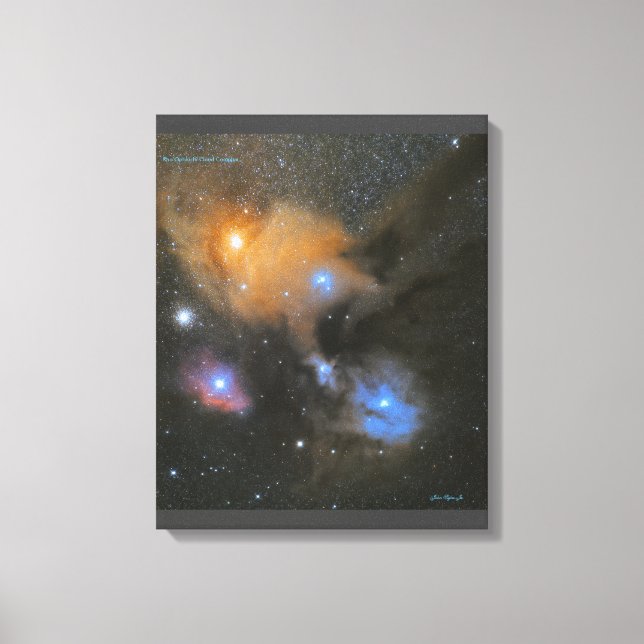 Rho Ophiuchi complejo de nube Impresión de lienzo (Anverso)