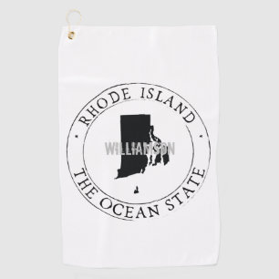 Rhode Island Golf Toalla de Golf Personalizada por