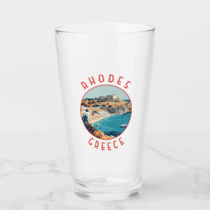 Rhodes Grecia Círculo de angustia retro