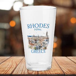 Rhodes Greece Watercolor – Greek Island Souvenir