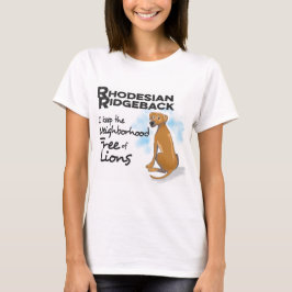 Rhodesian Ridgeback camiseta femenina