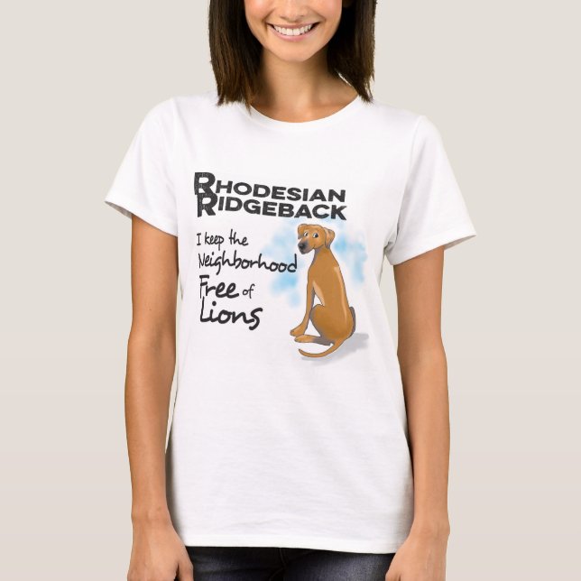 Rhodesian Ridgeback camiseta femenina (Anverso)