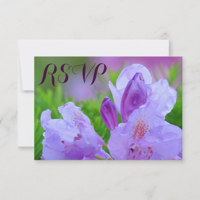 Rhododendron después de la RSVP de la participació (Anverso)