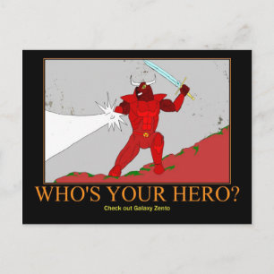 Rhok rojo la postal de Minotaur