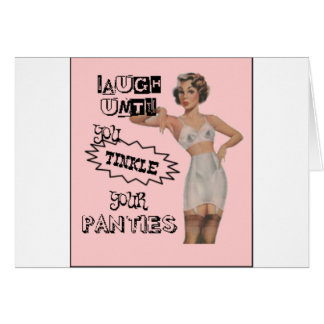 Ría hasta que usted tintinee sus bragas