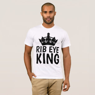 RIB EYE KING Camisetas divertidas para hombres