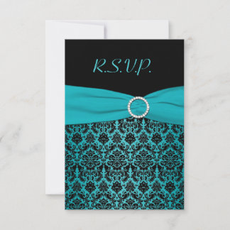 RIBBON Aqua IMPRESO, tarjeta de respuesta de damas