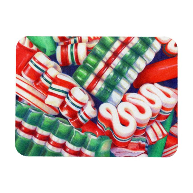 RIBBON CANDY 3x4 Imán flexible (Horizontal)