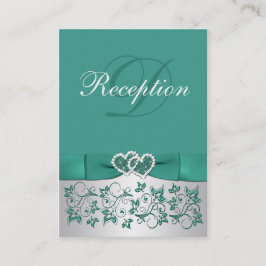 RIBBON IMPRESO Verde azulado, tarjeta de gabinete 