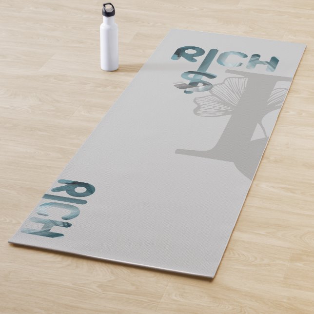 RICH Yoga Mat Fitness Resumen Océano Azul Art (In situ)