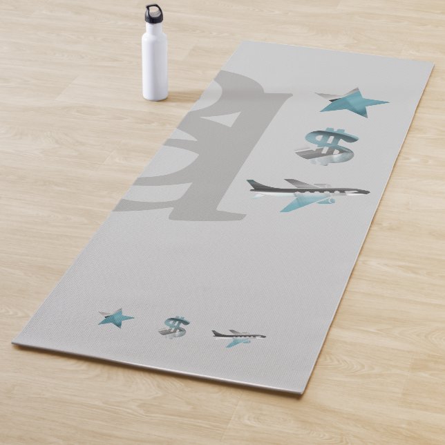 RICH Yoga Mat Fitness Resumen Océano Azul Art (In situ)