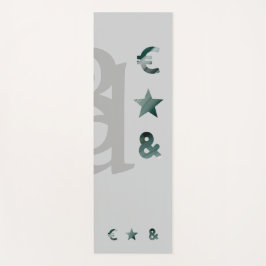 RICH Yoga Mat Resumen Art Black Green Emerald